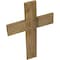 Ekena Millwork 16"W x 24"H x 3/4"D Vintage Farmhouse Cross, Barnwood Decor Collection, Chalk Dust White DECR016X024X0750CRSWH - alternate 5